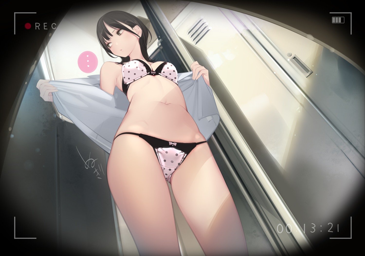 ama_mitsuki bra open_shirt pantsu undressing