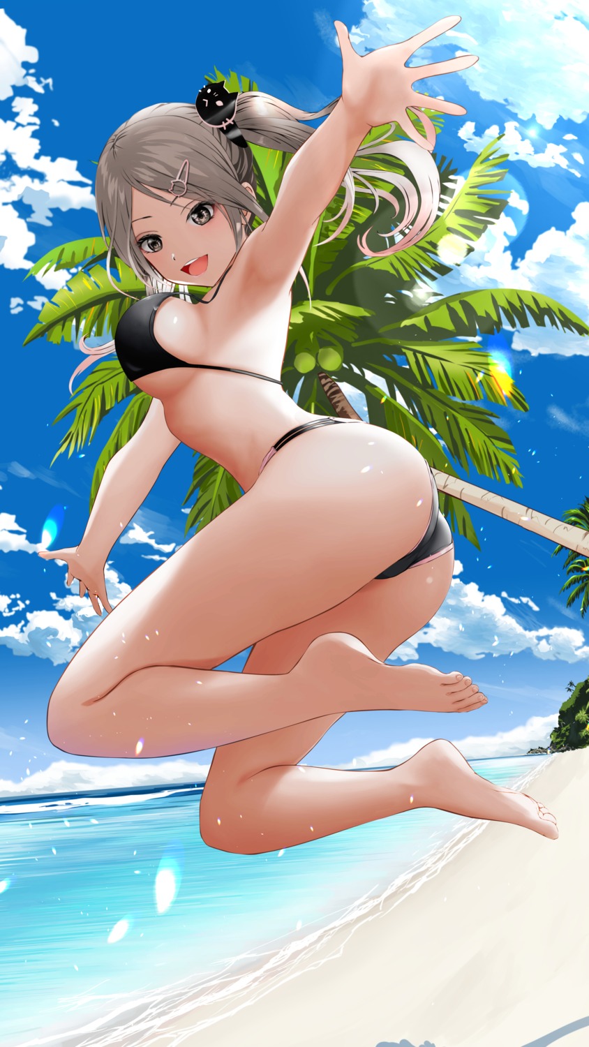 ass bikini feet gibun_(sozoshu) swimsuits thong