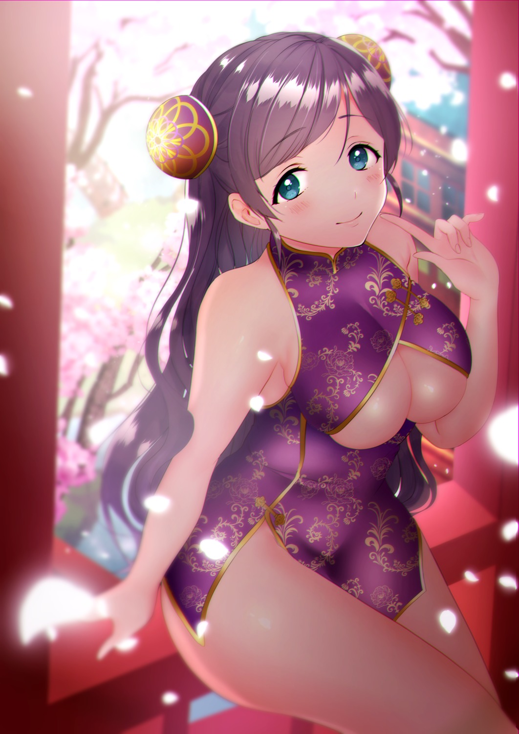 chinadress kazepana love_live! no_bra toujou_nozomi