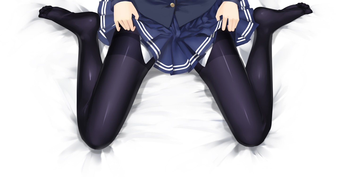 ccjn feet kasumigaoka_utaha pantyhose saenai_heroine_no_sodatekata seifuku skirt_lift