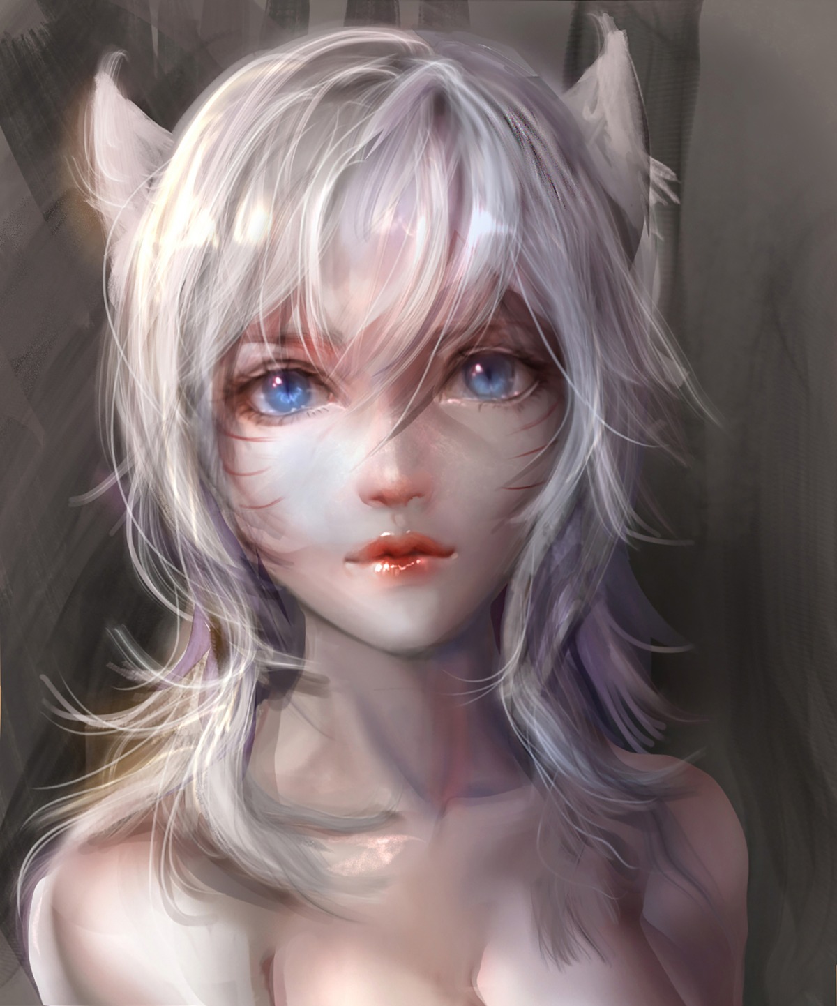 ahri animal_ears league_of_legends sangrde