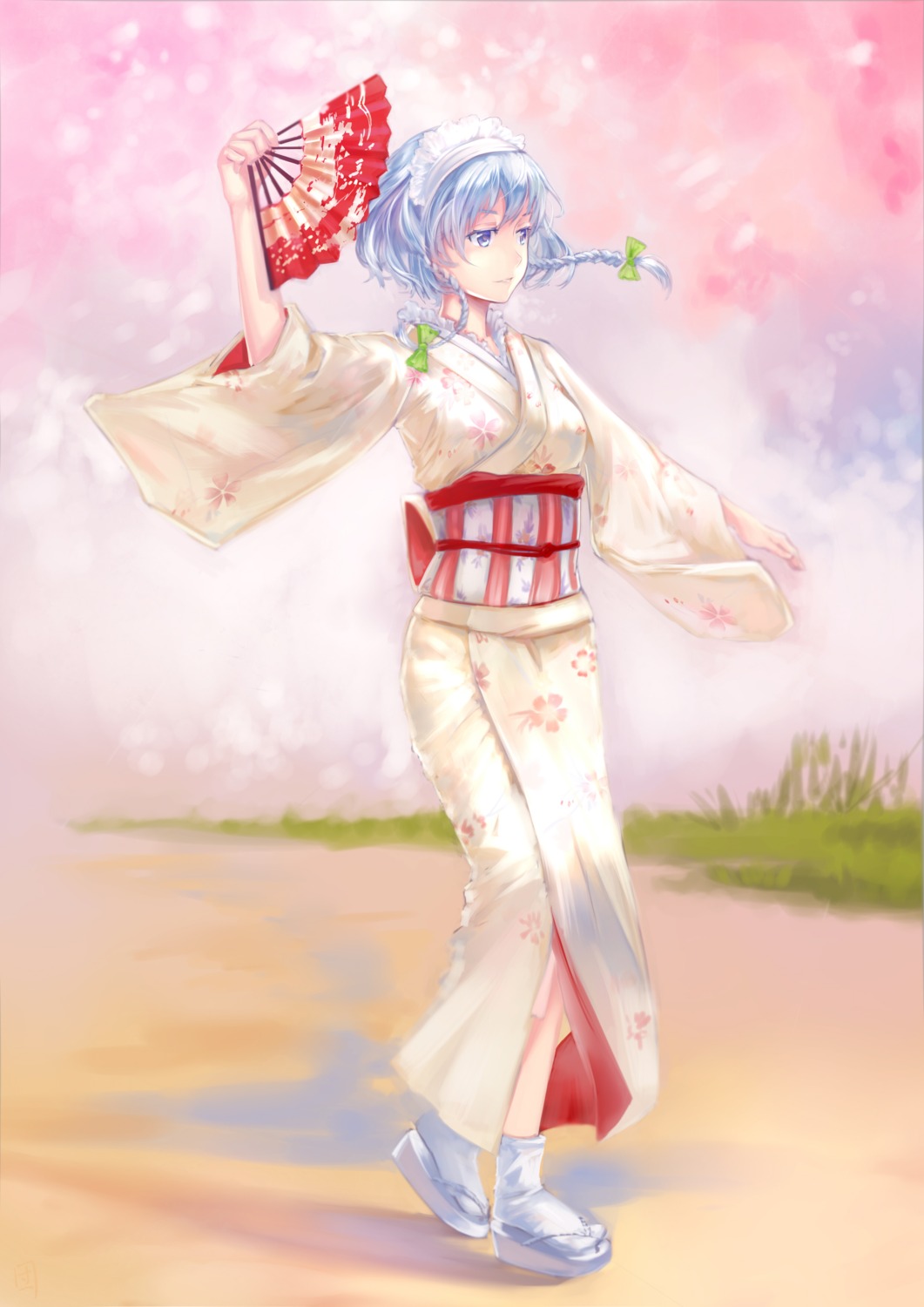 izayoi_sakuya kimono samanta13 touhou