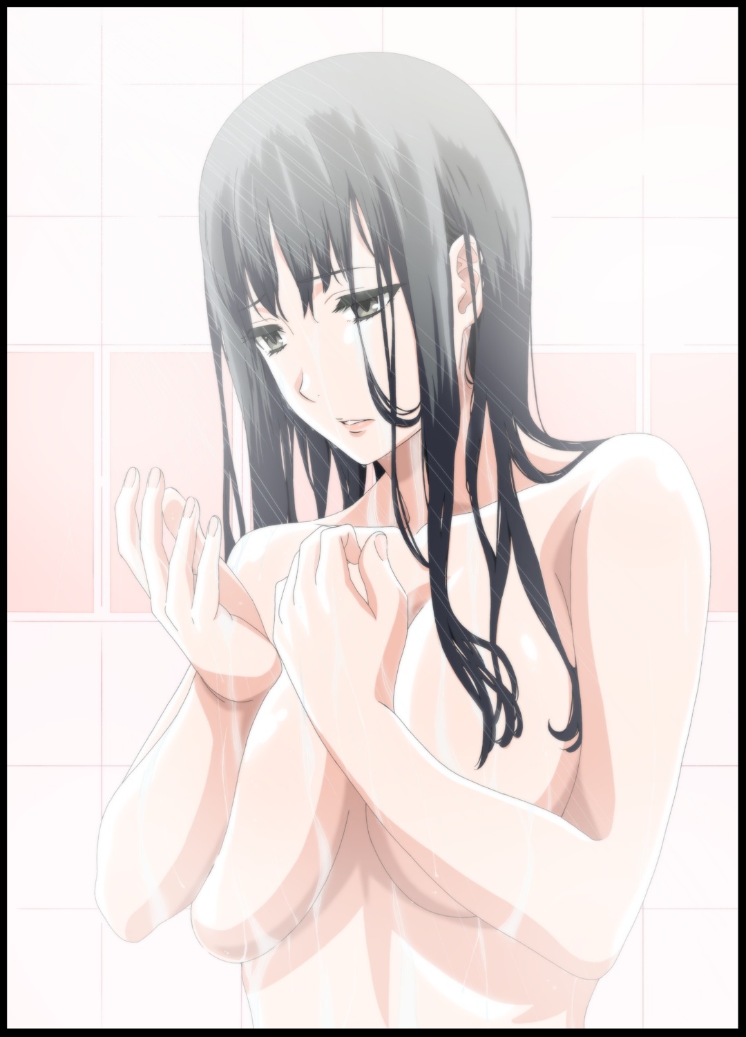 bathing breast_hold kakitama topless wet