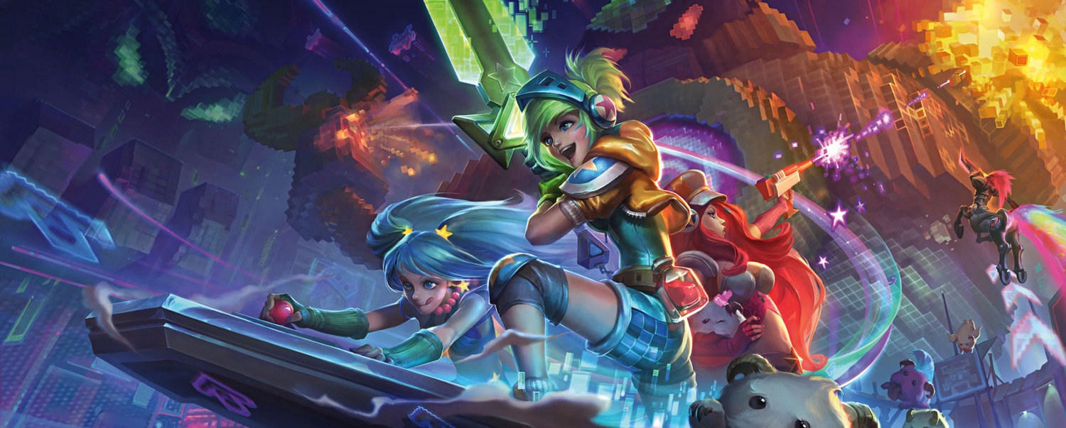 blitzcrank gun headphones hecarim_(league_of_legends) league_of_legends miss_fortune monster poro_(league_of_legends) riven_(league_of_legends) sona_buvelle sword tagme veigar_(league_of_legends)