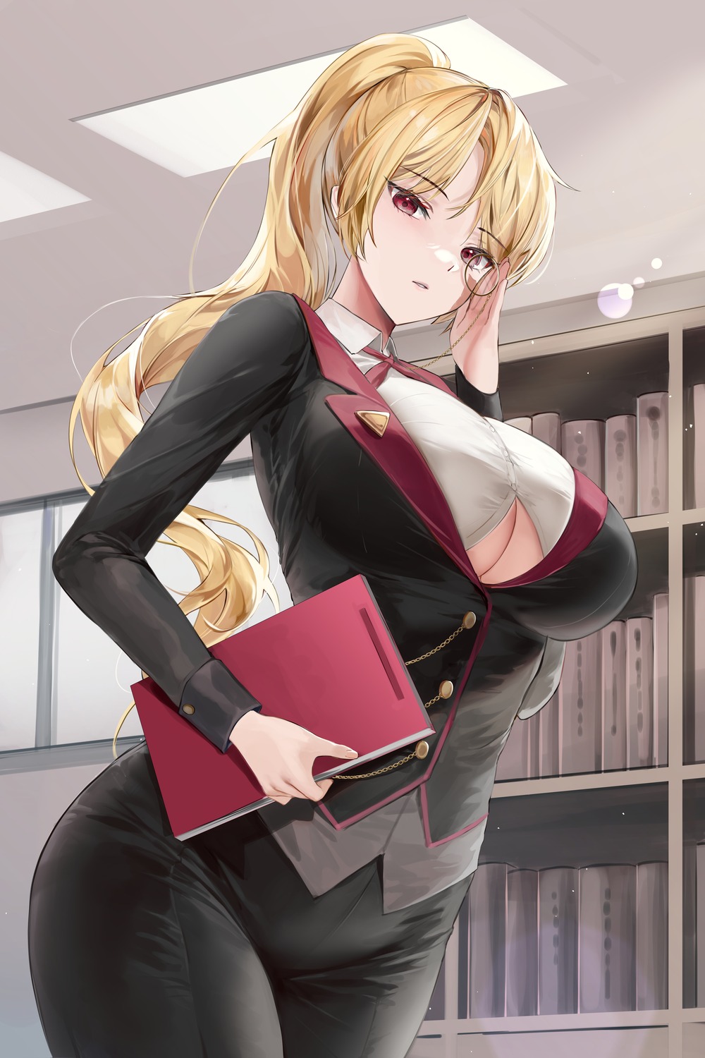 business_suit lillly megane no_bra