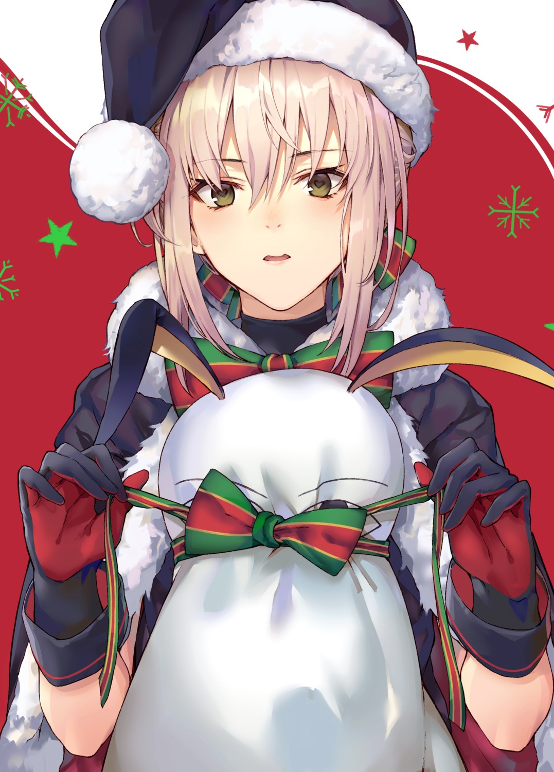 animal_ears black_cola bunny_ears christmas fate/grand_order nitocris_(fate/grand_order) saber saber_alter