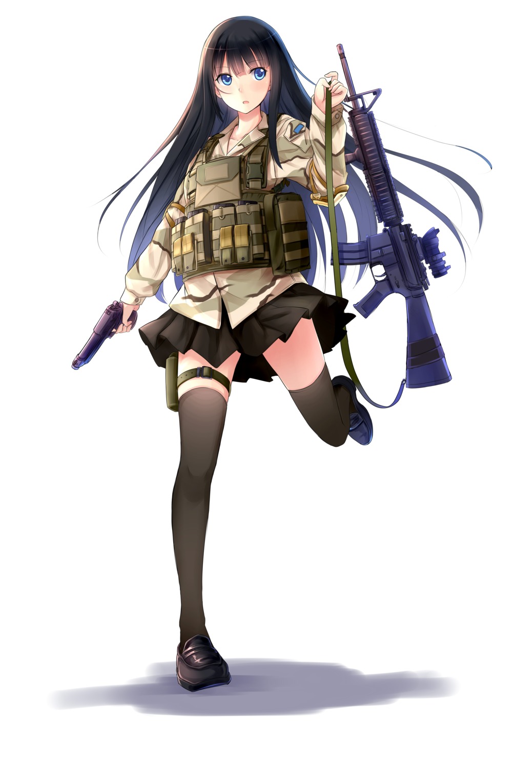 allenes gun thighhighs uniform