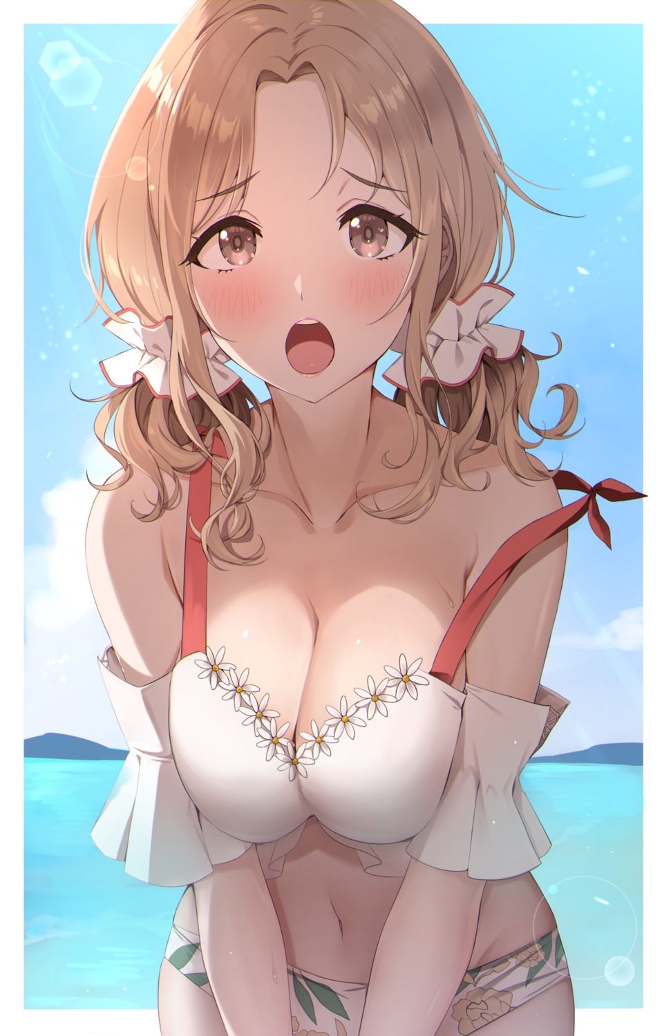 bikini breast_hold gawawawa ichikawa_hinana swimsuits the_idolm@ster the_idolm@ster_shiny_colors