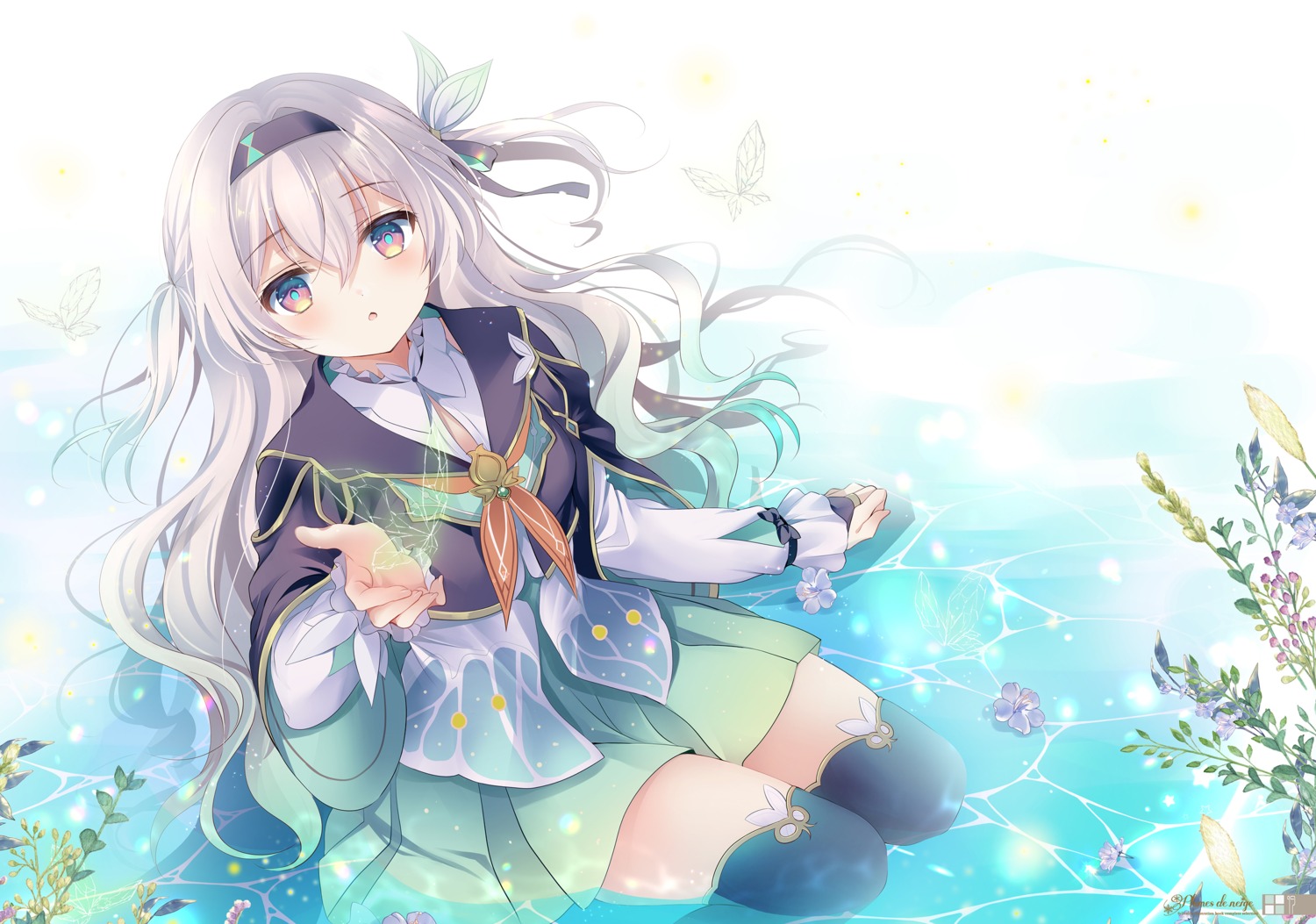 firefly honkai:_star_rail shirogane_hina thighhighs wet