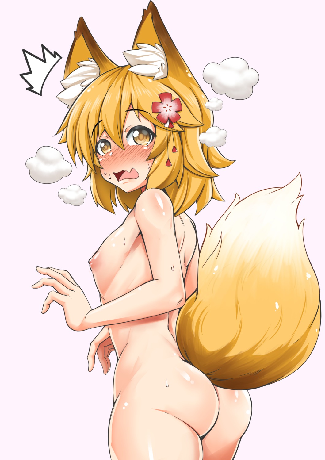 animal_ears ass kitsune naked nipples senko-san sewayaki_kitsune_no_senko-san tail virusotaku