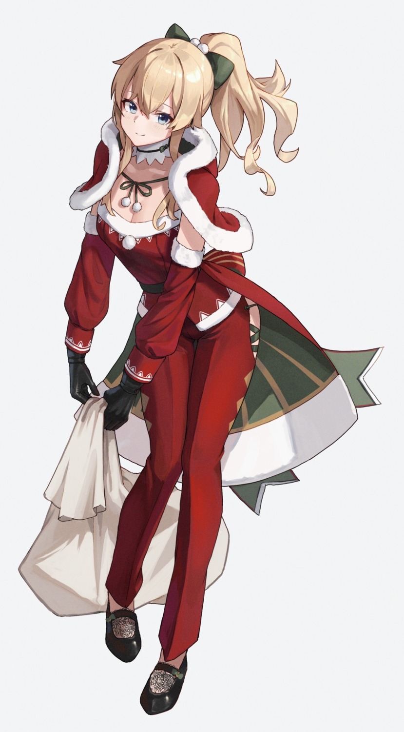 christmas cleavage genshin_impact jean_(genshin_impact)