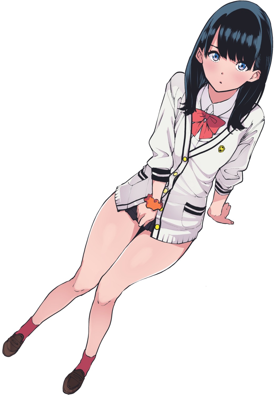 aka_shiro_kiiro gridman_universe seifuku ssss.gridman sweater takarada_rikka