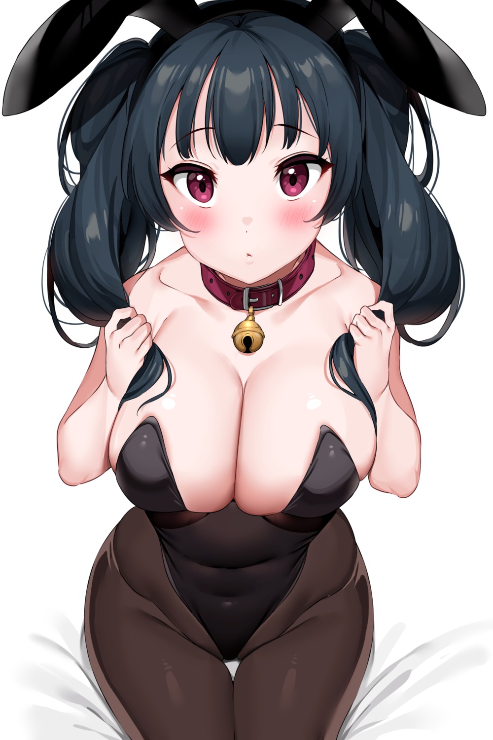 animal_ears bunny_ears bunny_girl love_live!_sunshine!! no_bra pantyhose tem10 tsushima_yoshiko