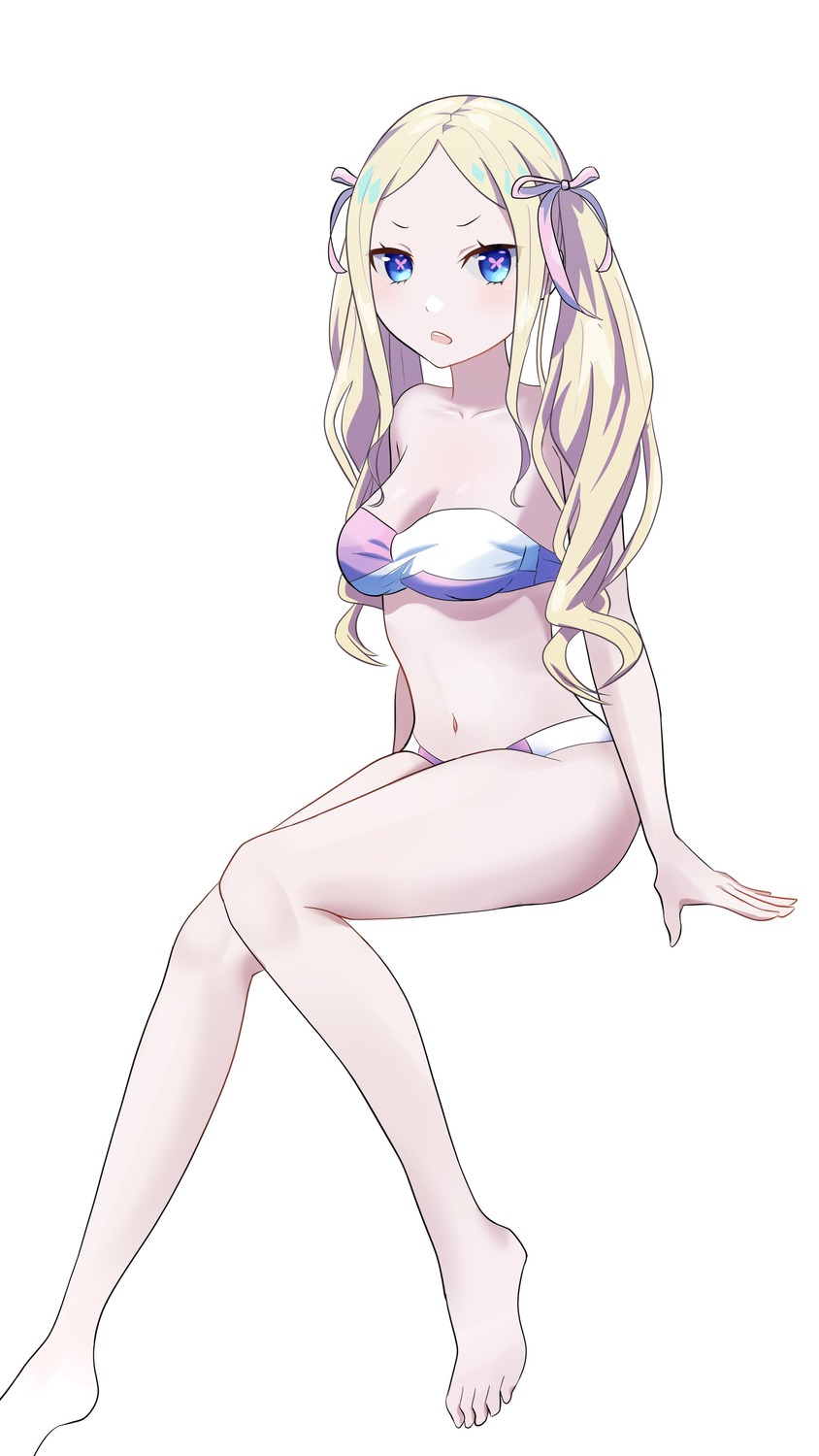 beatrice_(re_zero) bikini feet na-suke re_zero_kara_hajimeru_isekai_seikatsu swimsuits