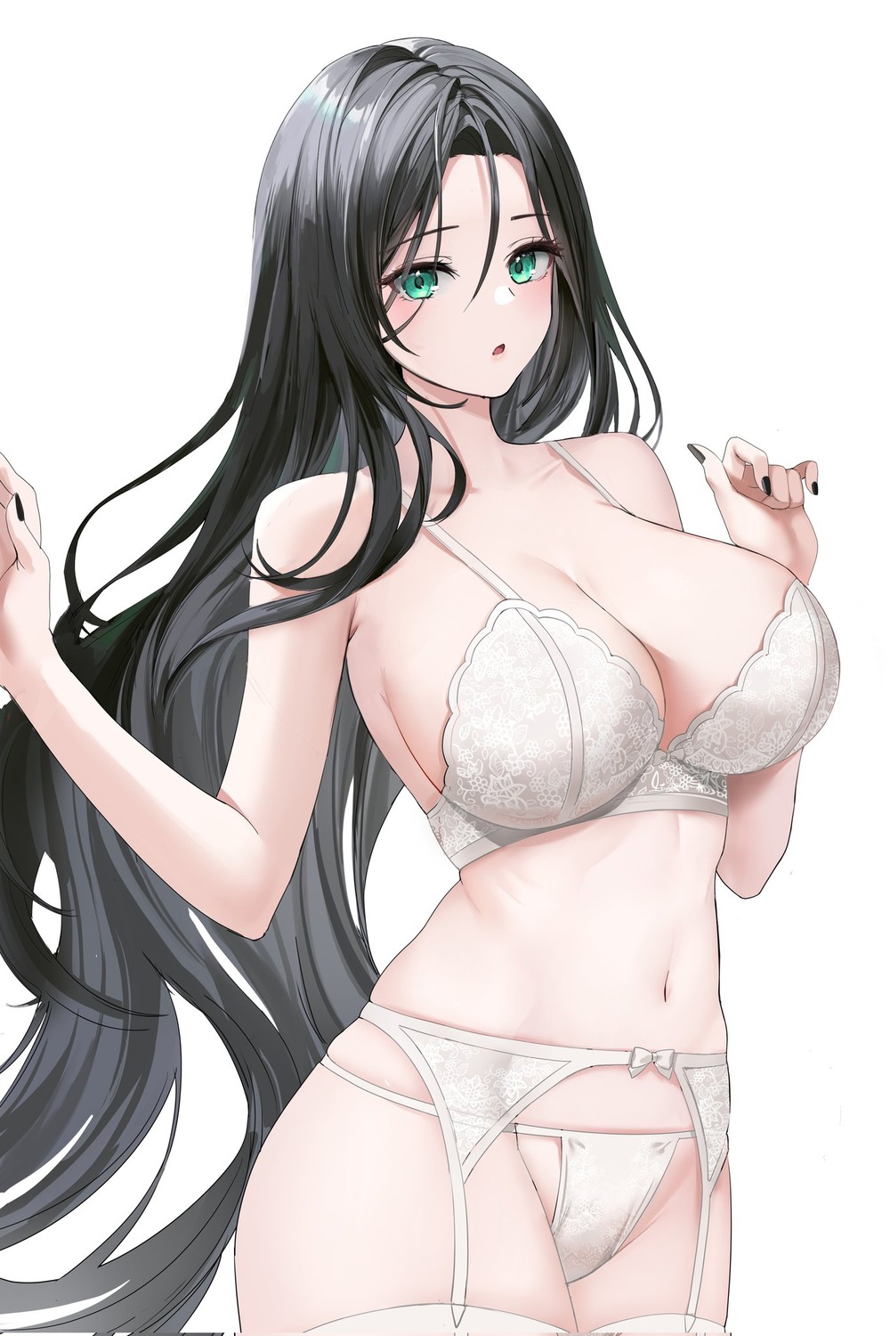 bra garter_belt lillly lingerie pantsu stockings thighhighs