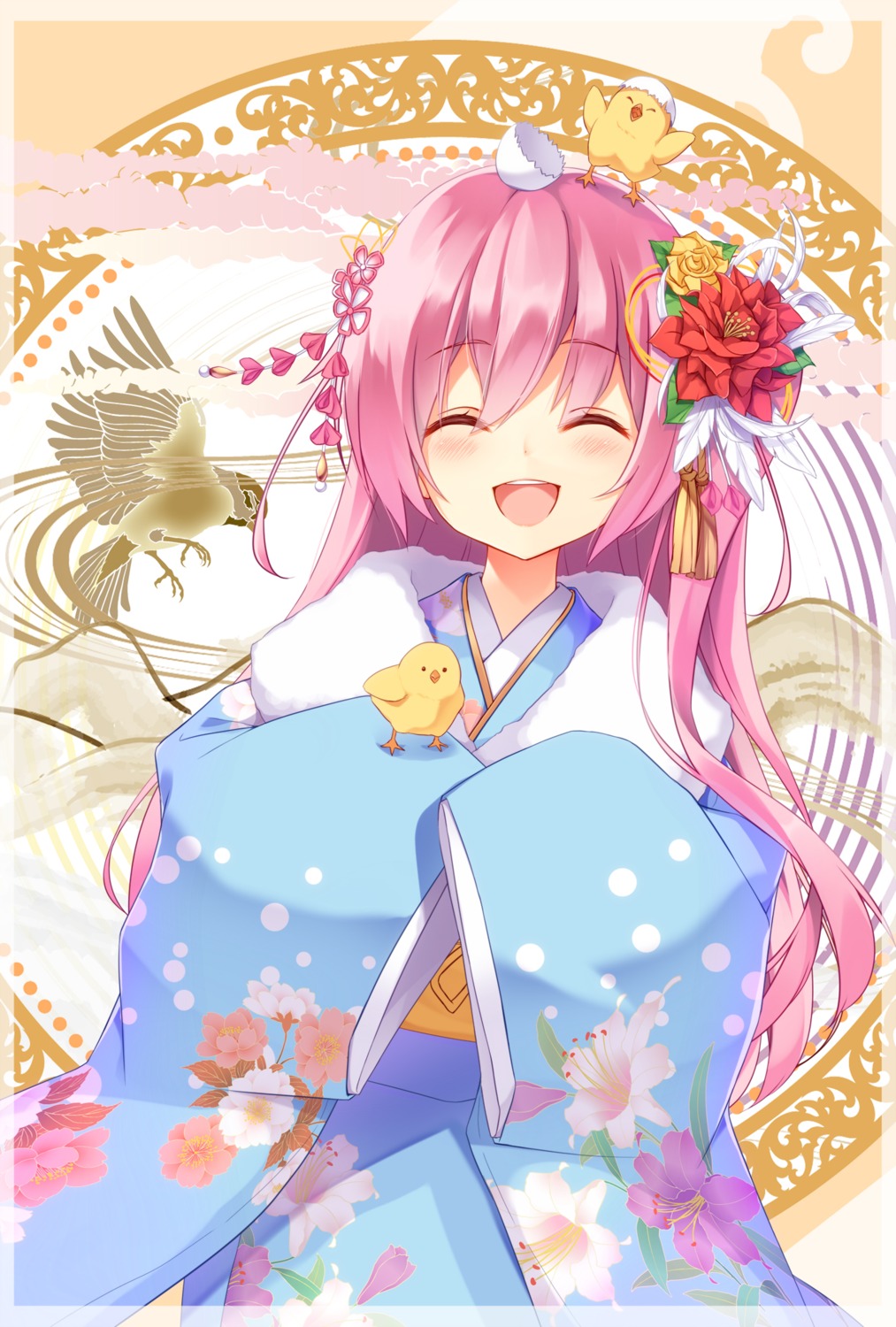 amane_mafuyu_(artist) kimono