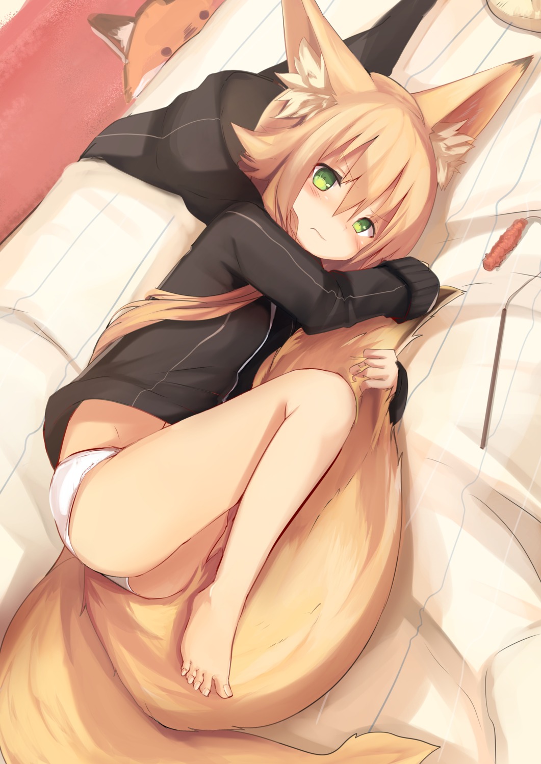 animal_ears ass feet haik kitsune loli pantsu tail