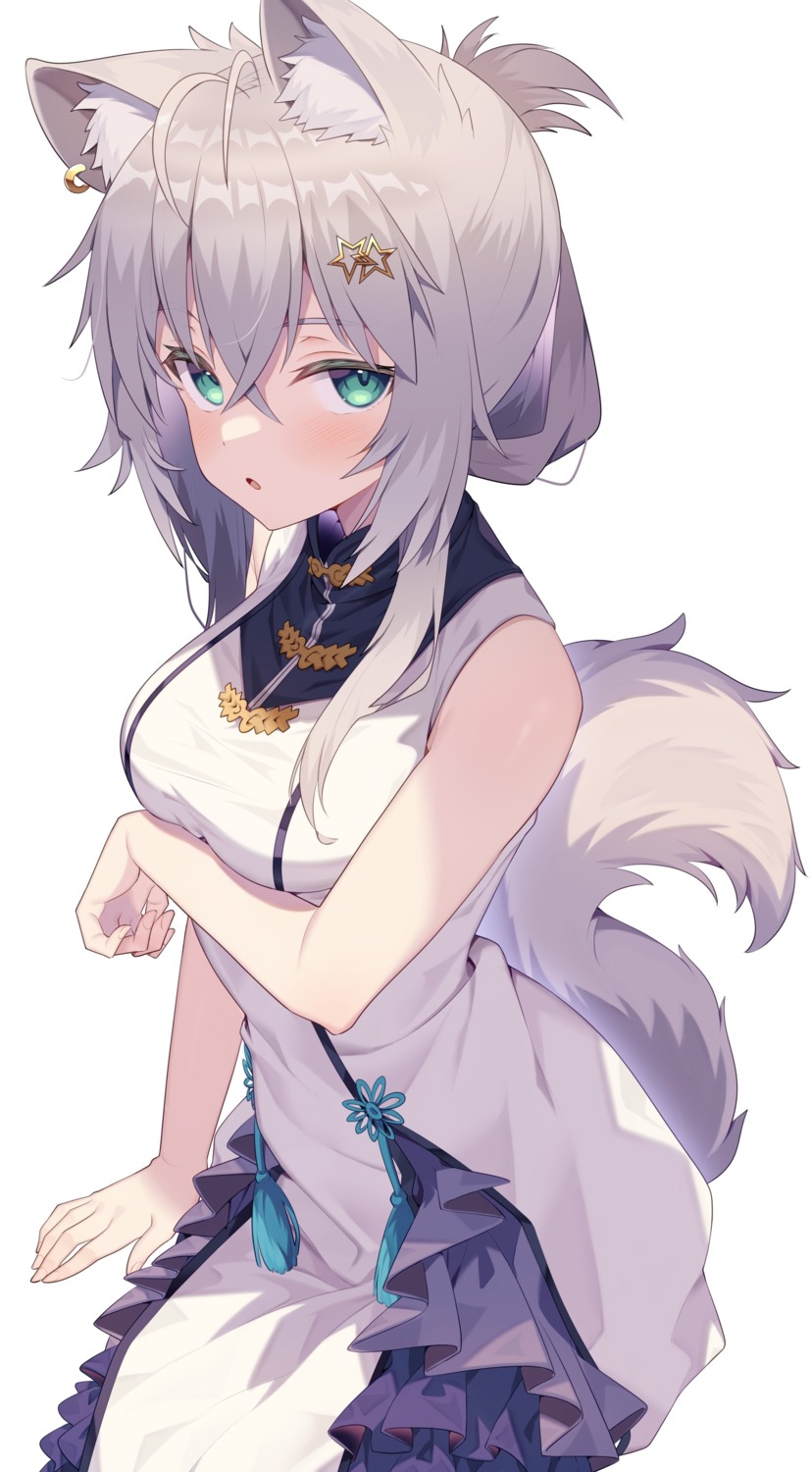 animal_ears asian_clothes jun_(aousa0328) tail