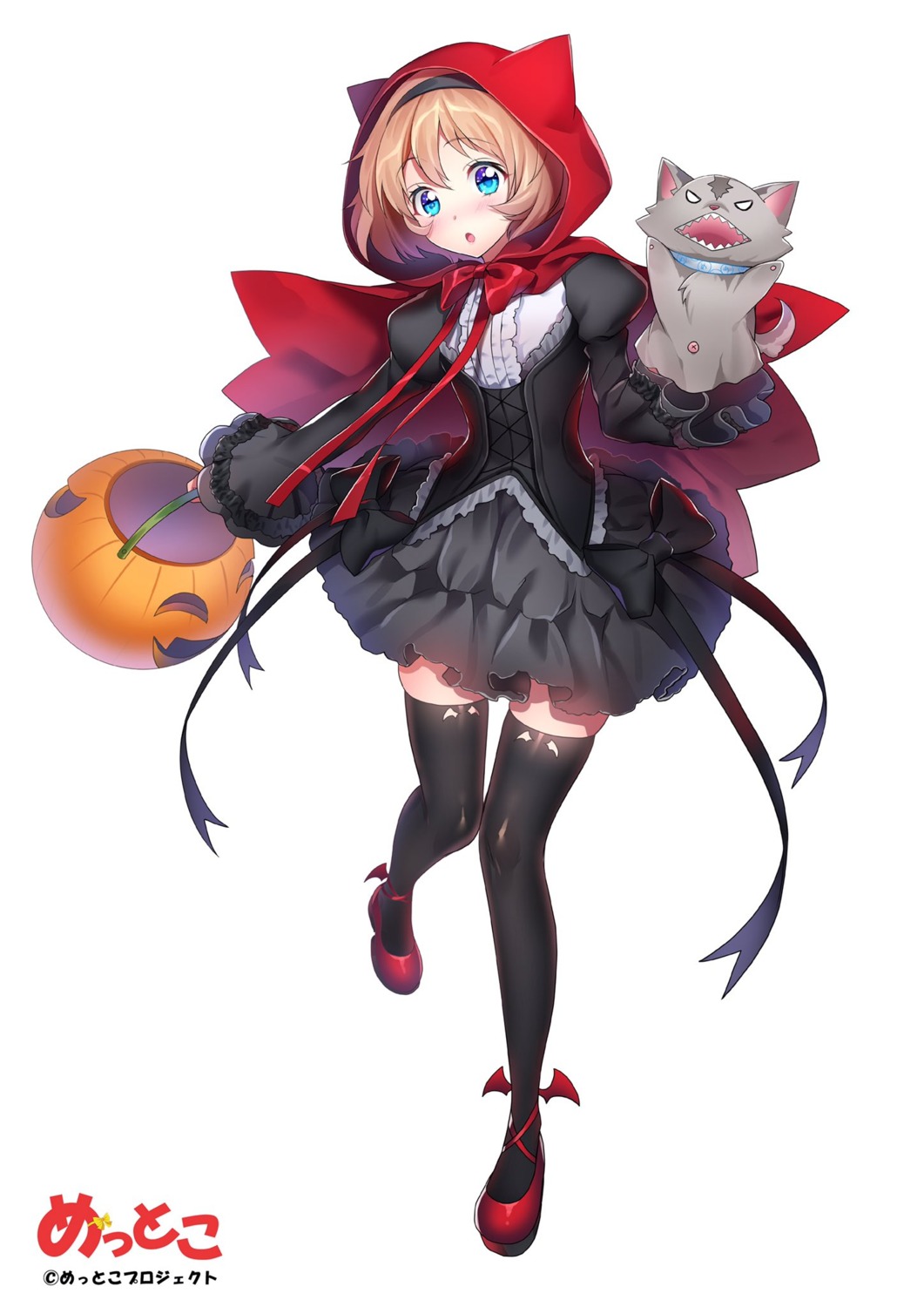 dress halloween hanasaki_mahiru heels mettoko mettoko_project thighhighs