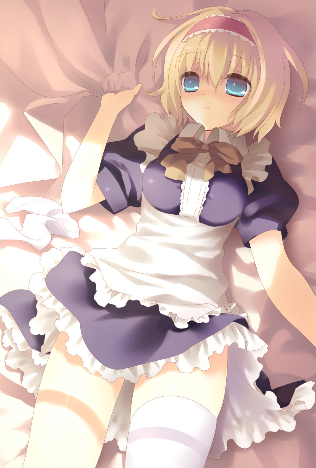 alice_margatroid maid thighhighs touhou yamamoto_yumiko