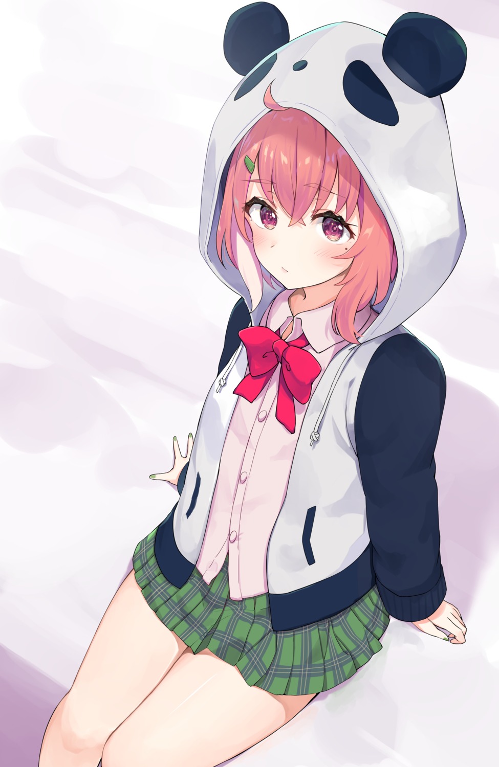 nijisanji nijisanji_gamers racchi. sasaki_saku seifuku sweater