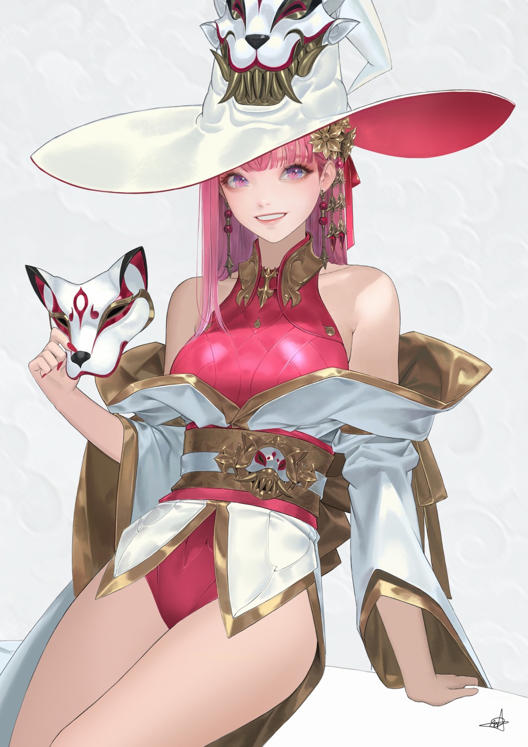 daeho_cha japanese_clothes leotard witch