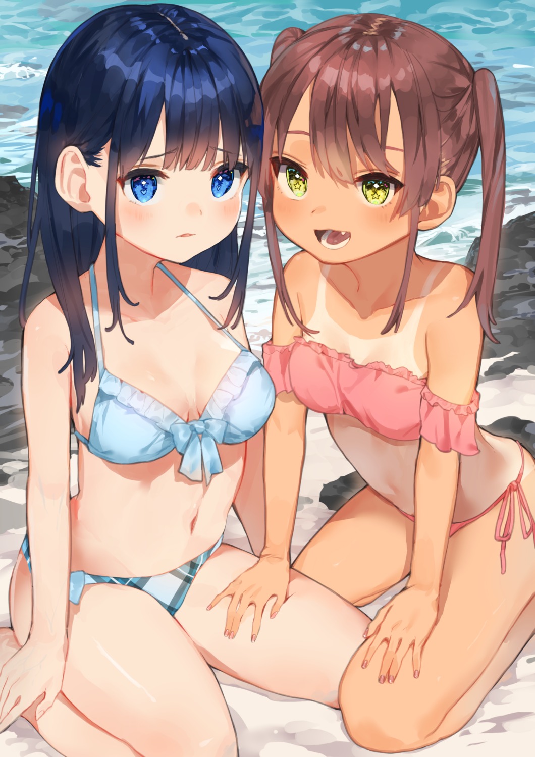 bikini mashiro_kta swimsuits tan_lines