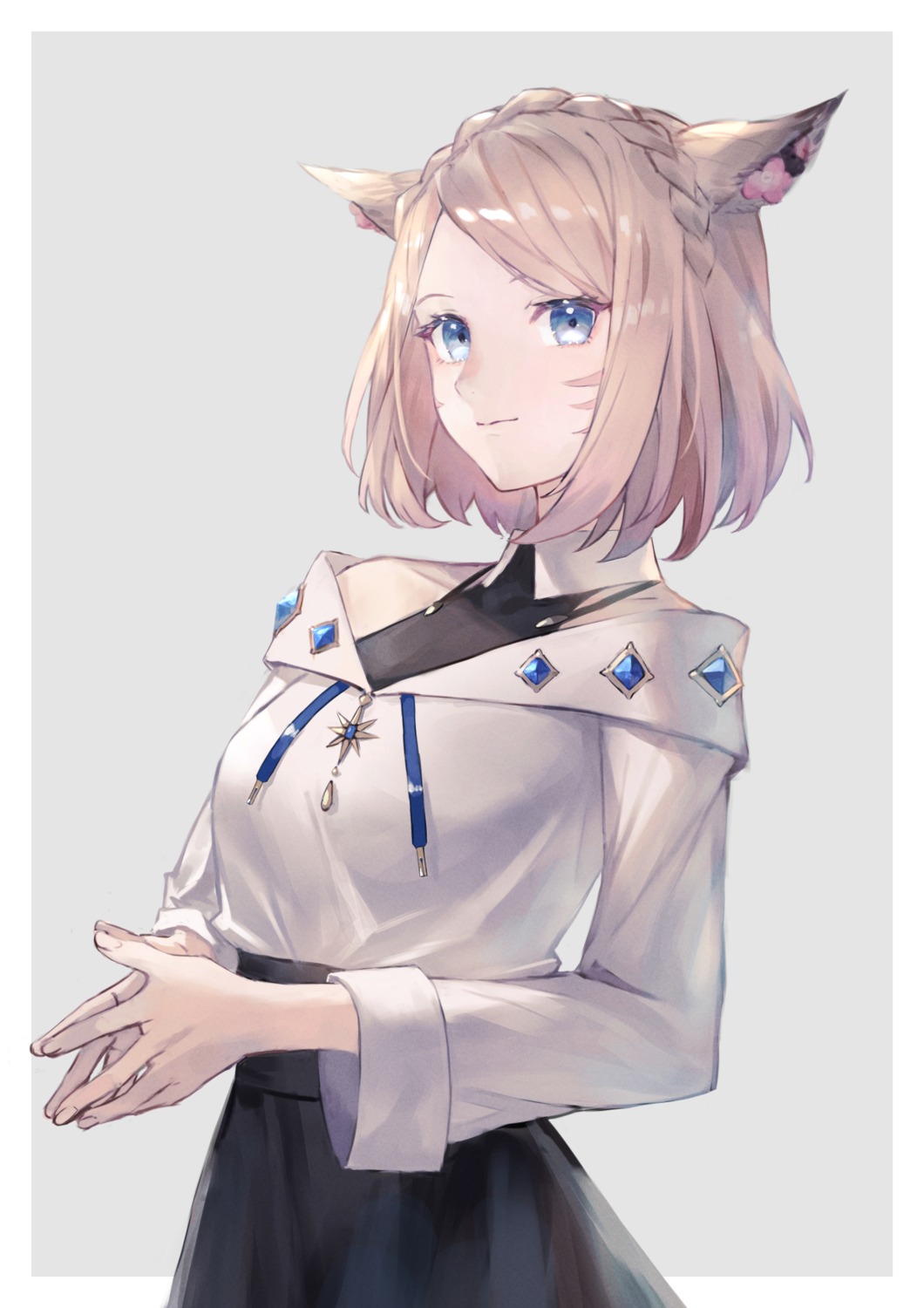 animal_ears final_fantasy final_fantasy_xiv kobuta miqo'te