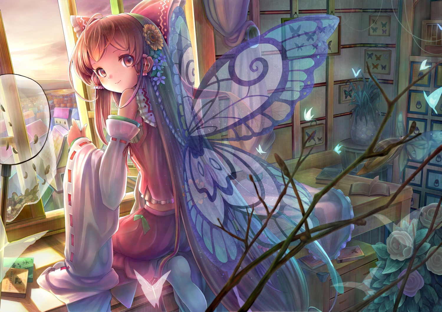 hakurei_reimu sanntouhei touhou wings