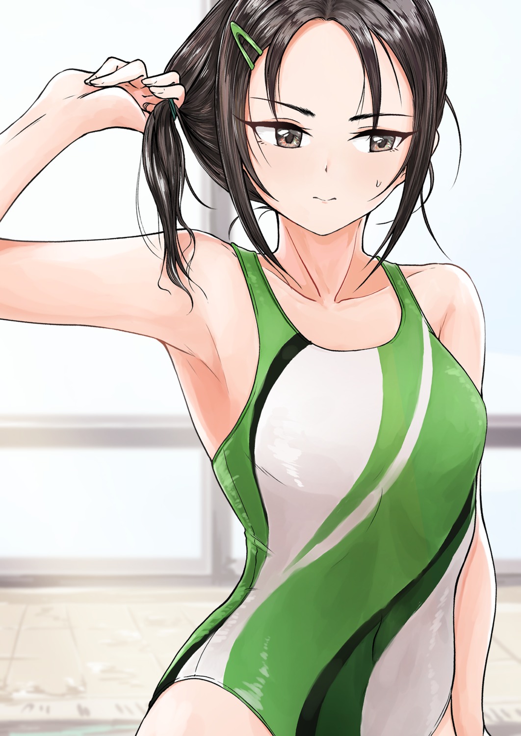 rookie_trainer swimsuits the_idolm@ster the_idolm@ster_cinderella_girls ushimochi