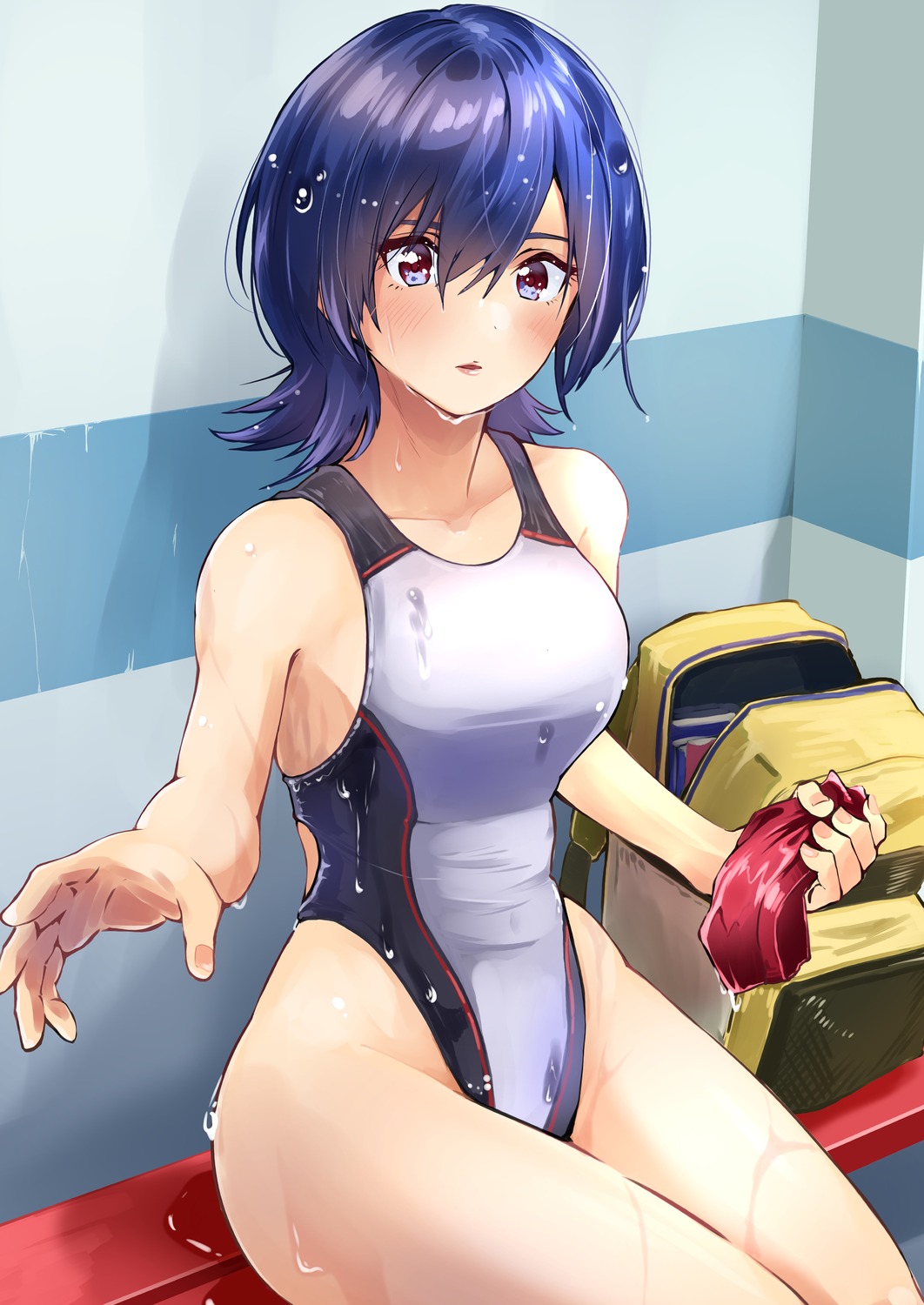 akane_(getwild23) swimsuits wet