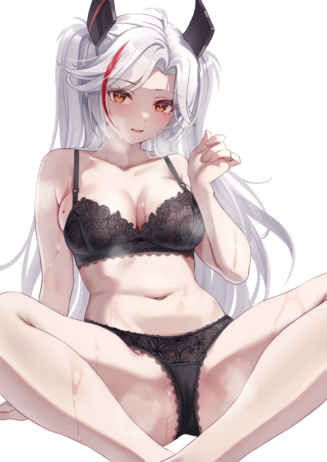 azur_lane bra classic_(zildjian33) pantsu prinz_eugen_(azur_lane) wet