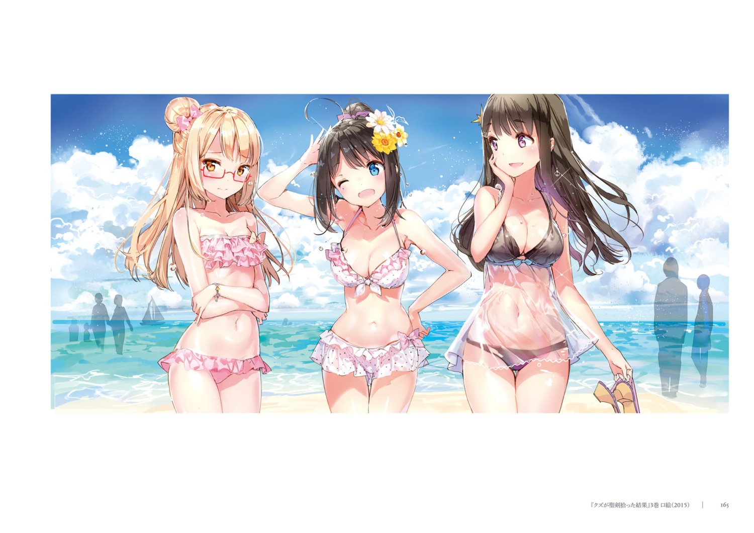 anmi bikini cleavage megane swimsuits