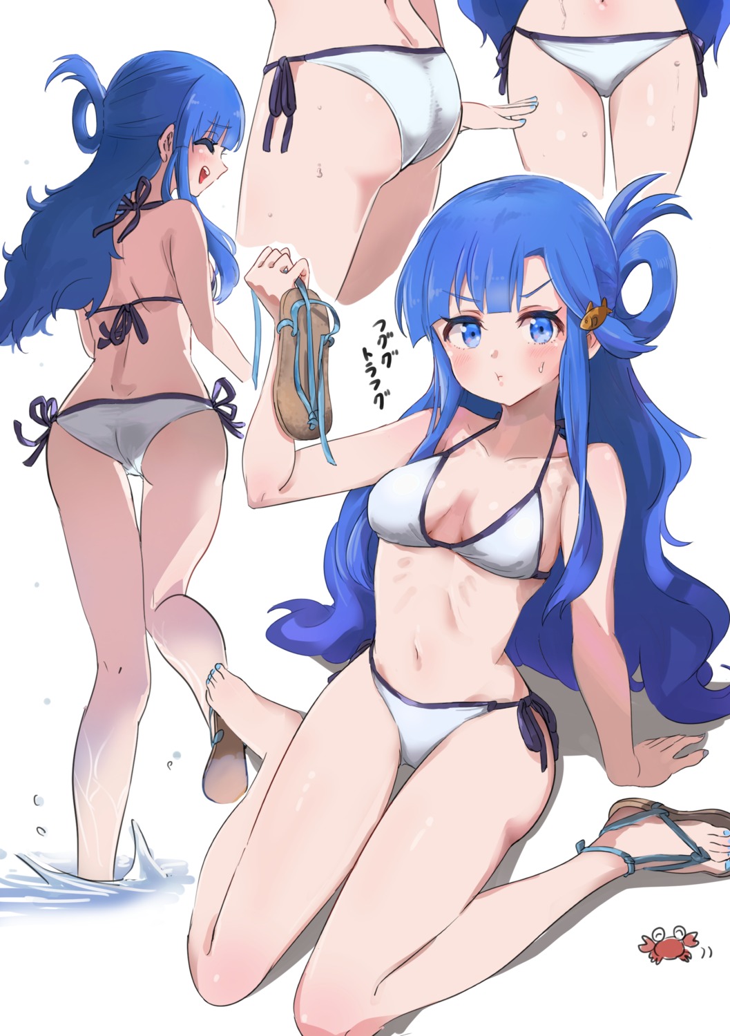 asari_nanami ass bikini pizzasi swimsuits the_idolm@ster the_idolm@ster_cinderella_girls wet