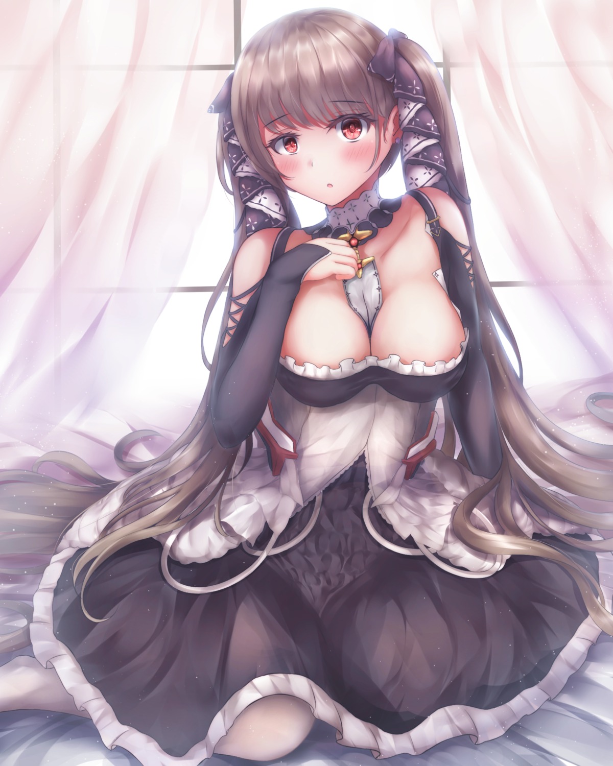 absent azur_lane formidable_(azur_lane) gothic_lolita lolita_fashion no_bra