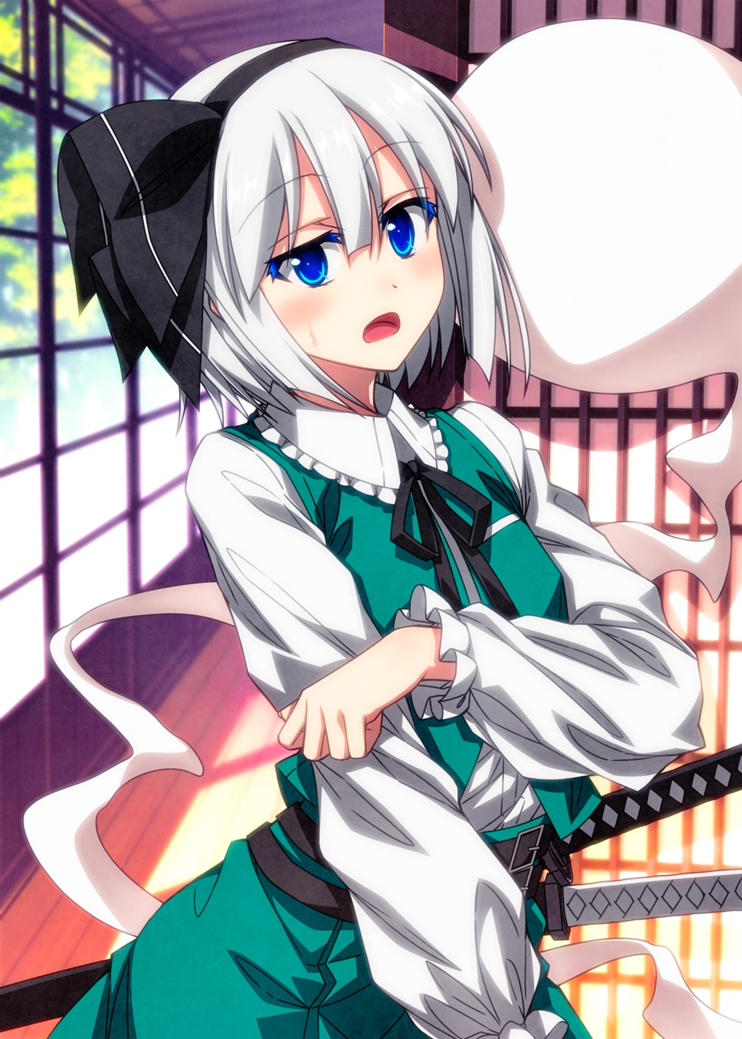 konpaku_youmu myon sazanami_mio sword touhou