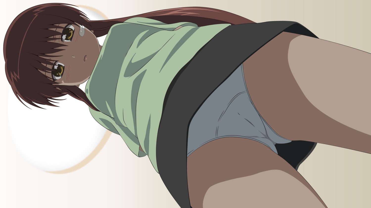 bandaid cameltoe kissxsis pantsu suminoe_riko vector_trace wallpaper