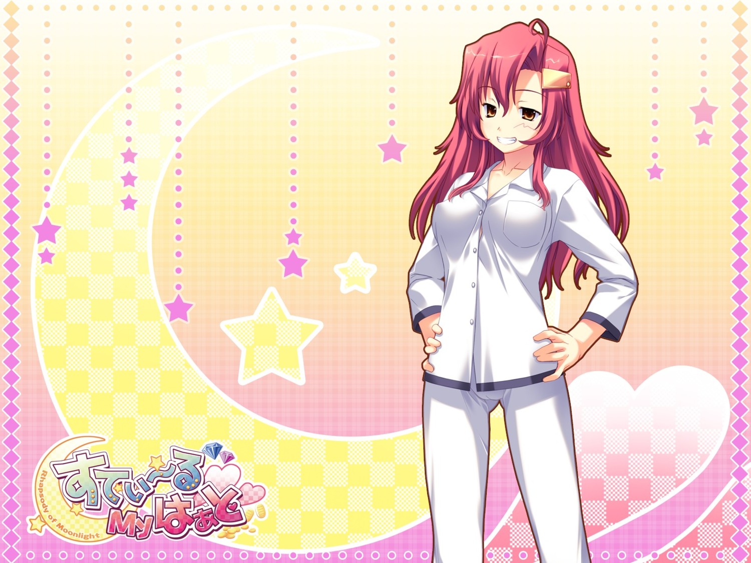 cameltoe erect_nipples kobayashi_reika pajama palette steal_my_heart tamahiyo wallpaper