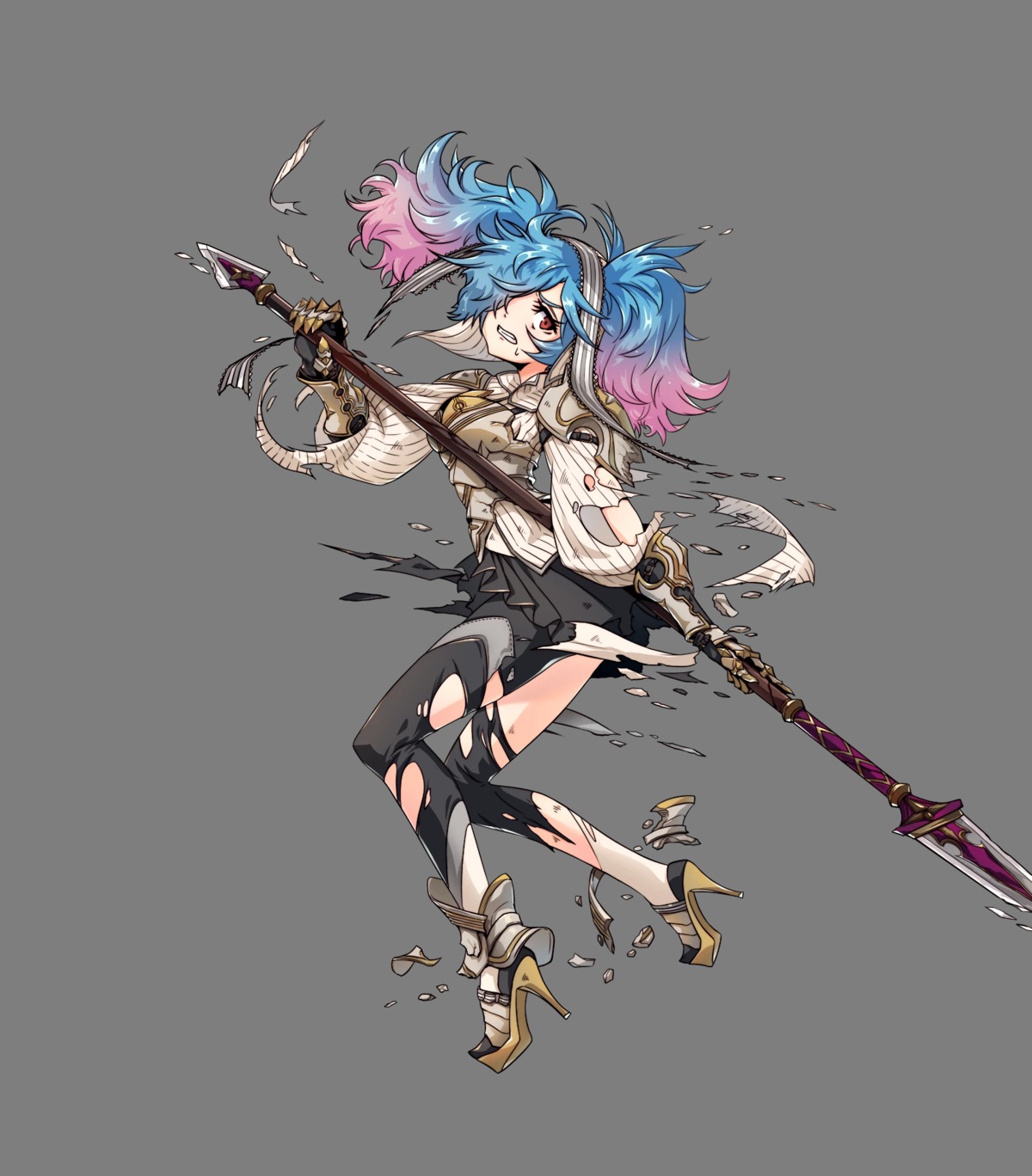 armor fire_emblem fire_emblem_heroes fire_emblem_if heels nintendo pantyhose pieri_(fire_emblem_if) takagi_masafumi torn_clothes transparent_png weapon