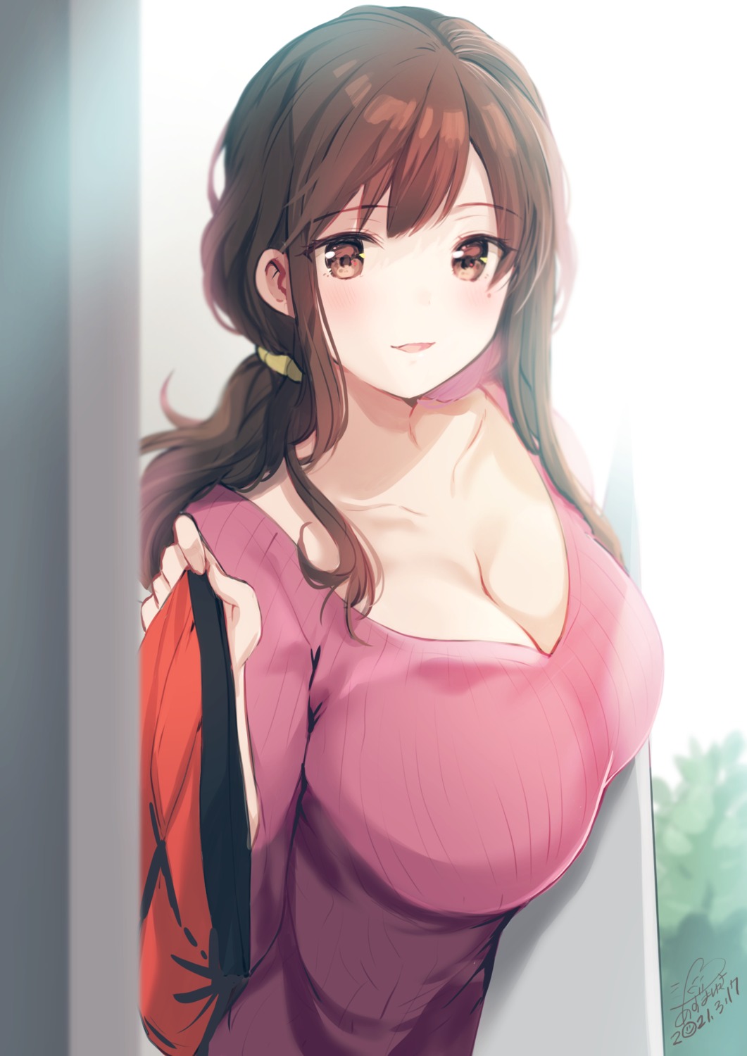 azuma_yuki cleavage sweater