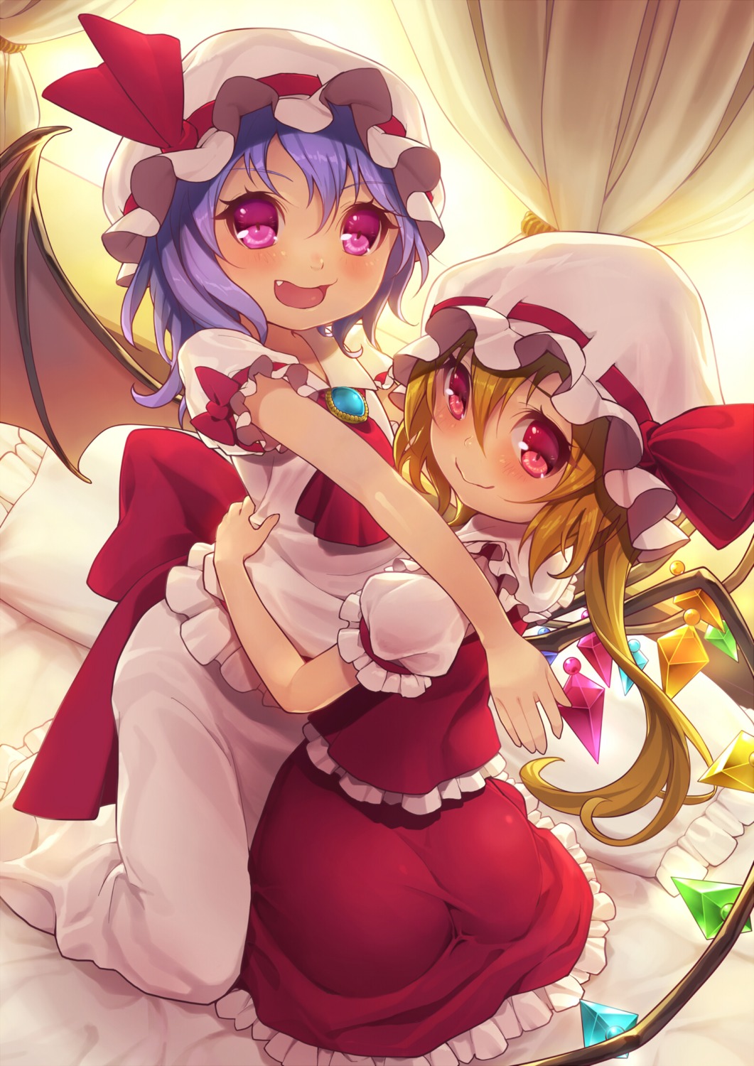 armais flandre_scarlet remilia_scarlet touhou wings