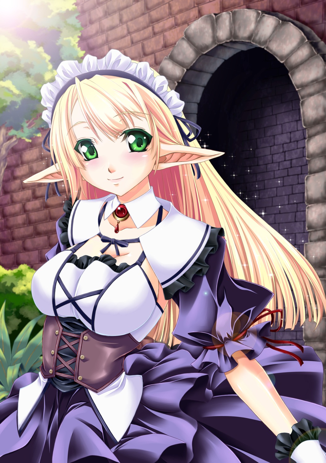 elf gekato maid pointy_ears