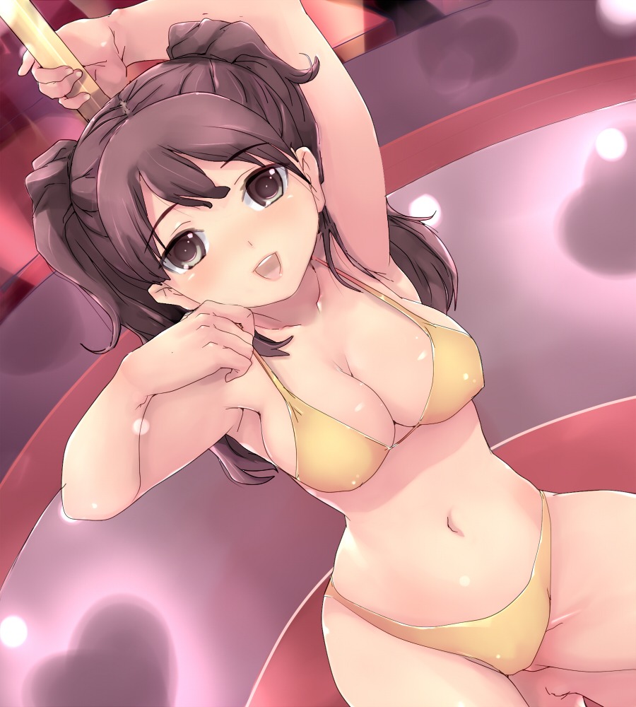 bikini cleavage erect_nipples knuckle_curve kujikawa_rise megaten persona persona_4 swimsuits