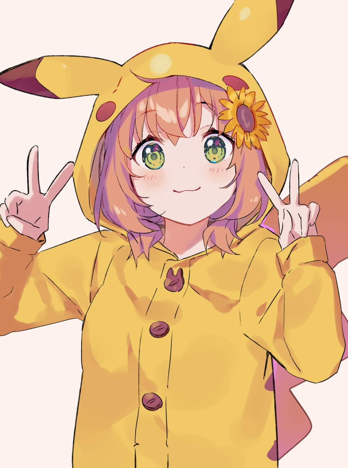 cosplay honma_himawari nana_yume87 nijisanji nijisanji_gamers pajama pikachu pokemon