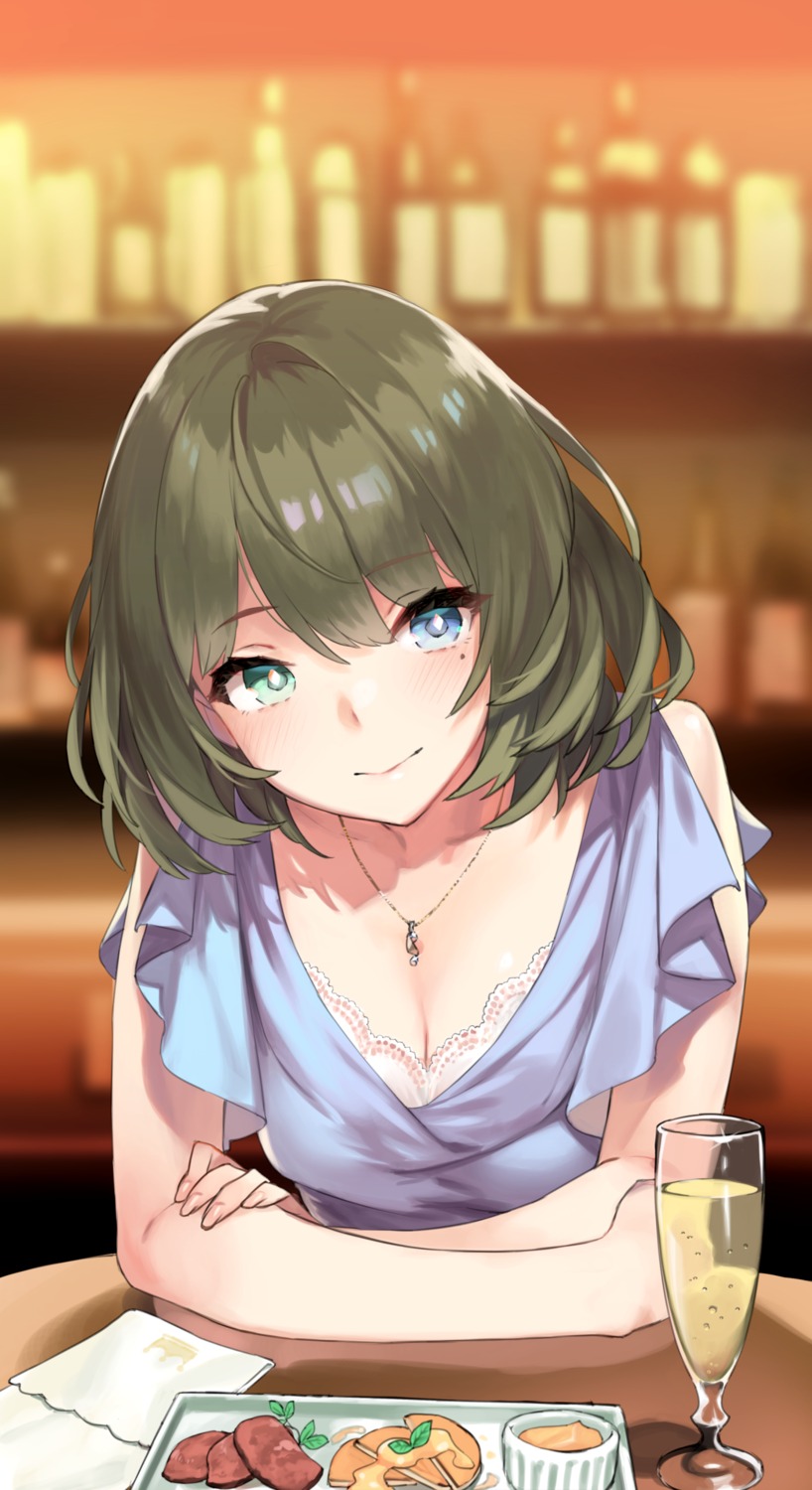 92m cleavage heterochromia takagaki_kaede the_idolm@ster the_idolm@ster_cinderella_girls