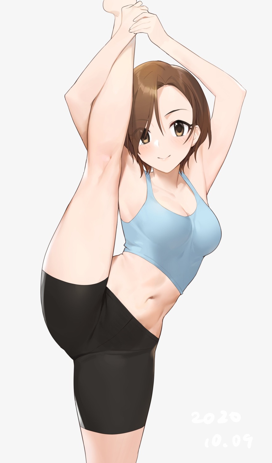 bike_shorts cleavage mizuki_seira onao the_idolm@ster the_idolm@ster_cinderella_girls