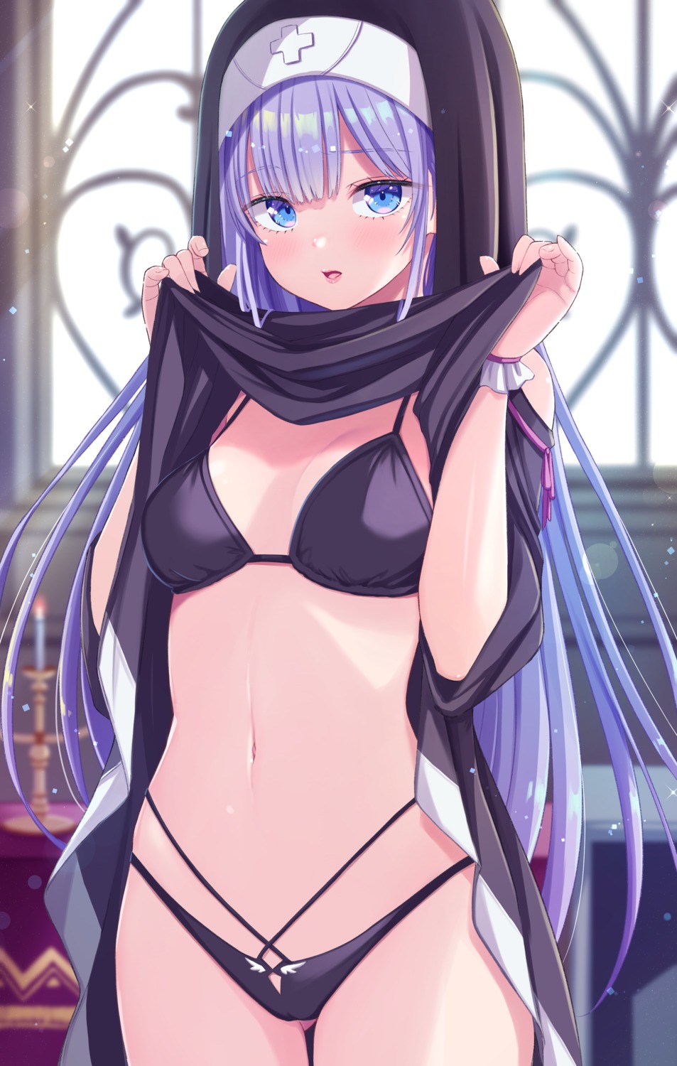 bra cameltoe nun pantsu shirt_lift tenzeru undressing