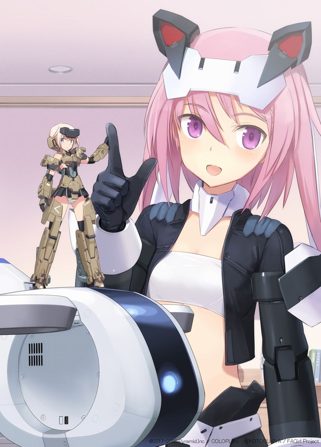 alice_gear_aegis frame_arms_girl gourai hirasaka_yotsuyu mecha_musume pantsu shimada_humikane