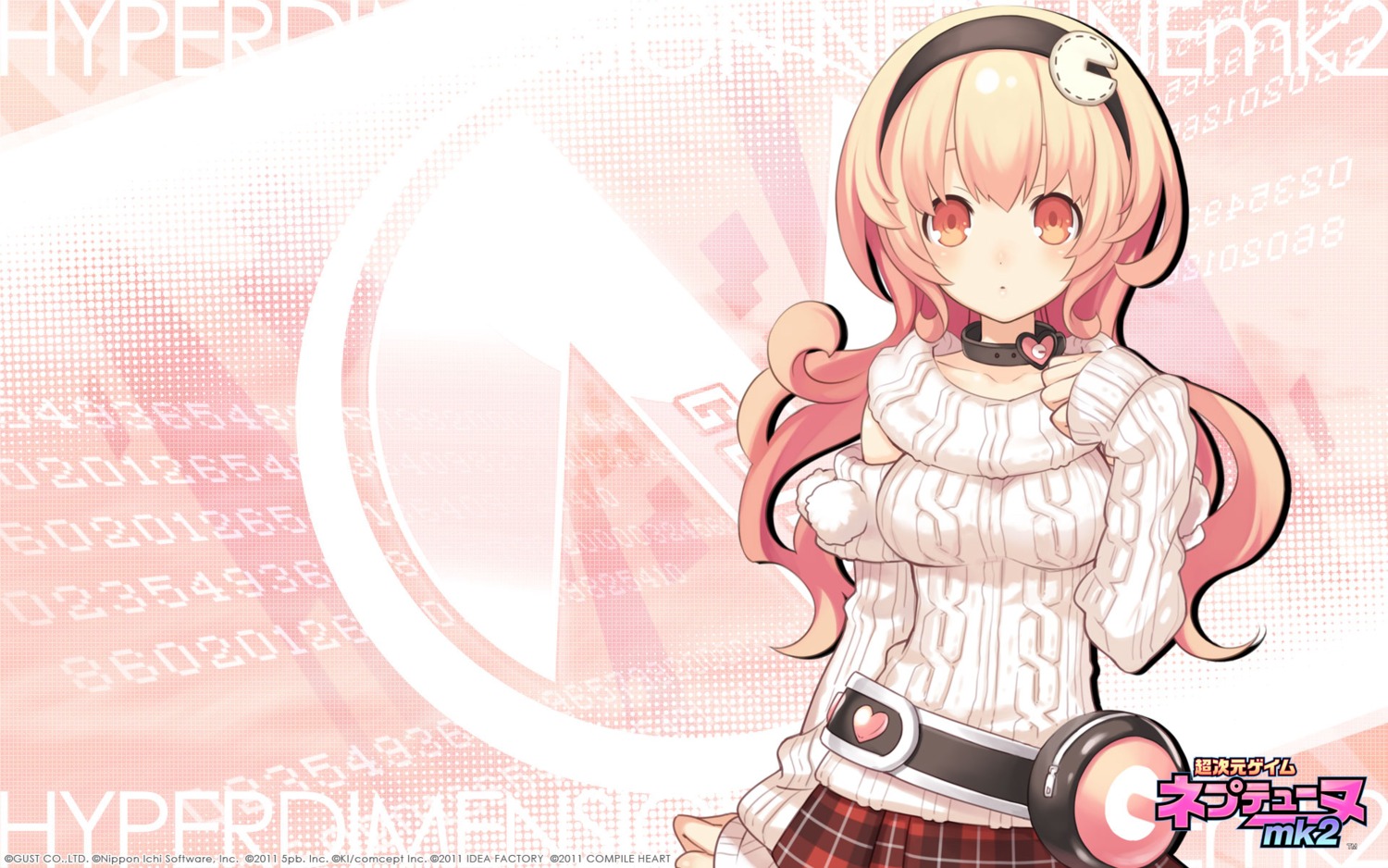 choujigen_game_neptune choujigen_game_neptune_mk2 compa compile_heart tsunako wallpaper