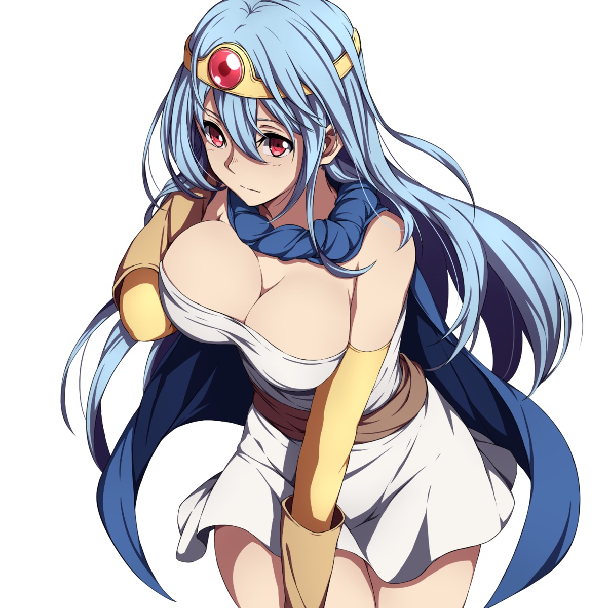 cleavage dragon_quest dress nagioka